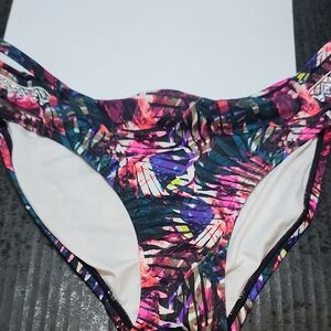PINK Victoria's Secret Multicolor Tropical Bikini Bottom